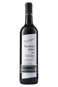 Rulandské modré Barrique 2018, suché, Vinařství Šabata