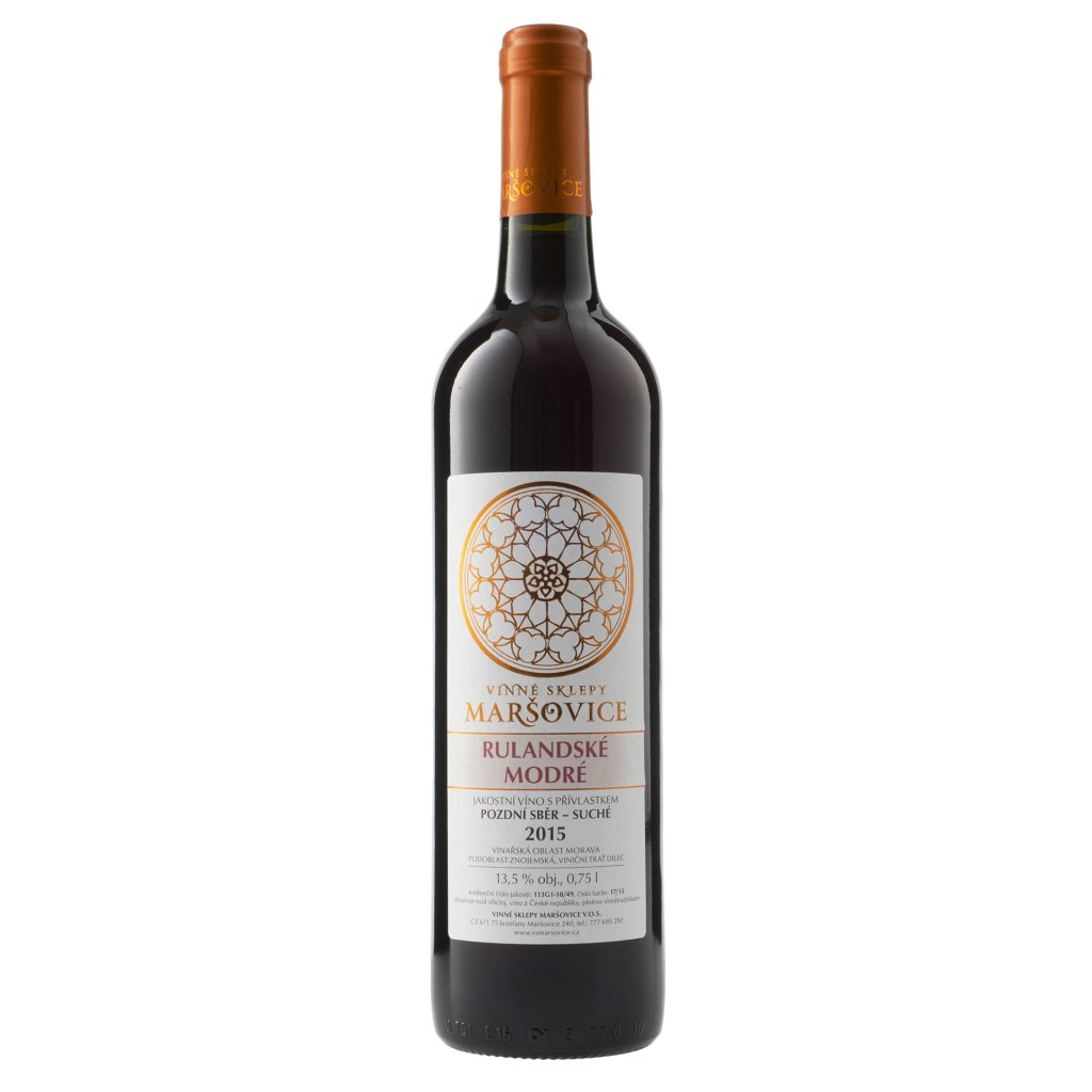Rulandské modré 2015, suché, Vinné sklepy Maršovice
