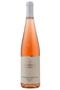 Rulandské modré Rosé 2021, polosuché, Adámkovo vinařství