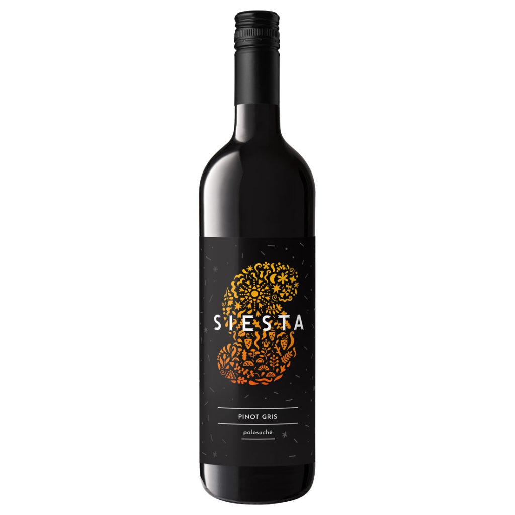 Pinot Gris , polosuché, Siesta, ZLOMEK & VÁVRA