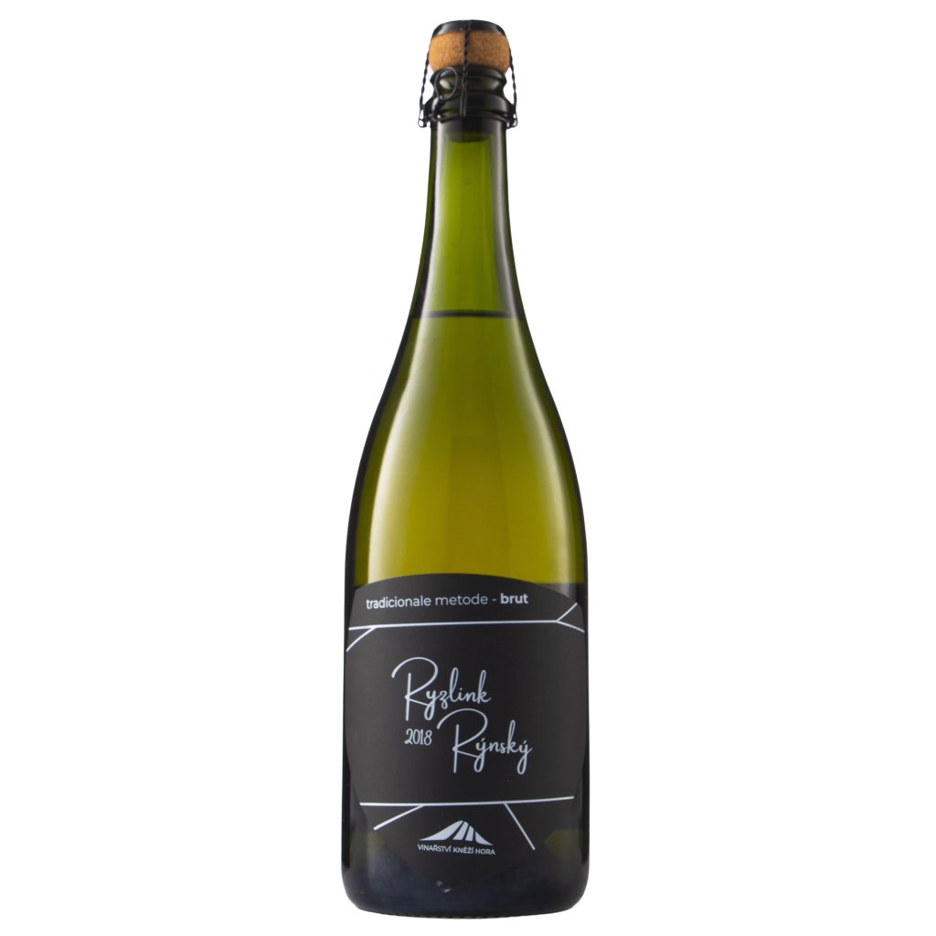 Sekt Ryzlink rýnský Brut 2018, suché, Vinařství Kněží hora