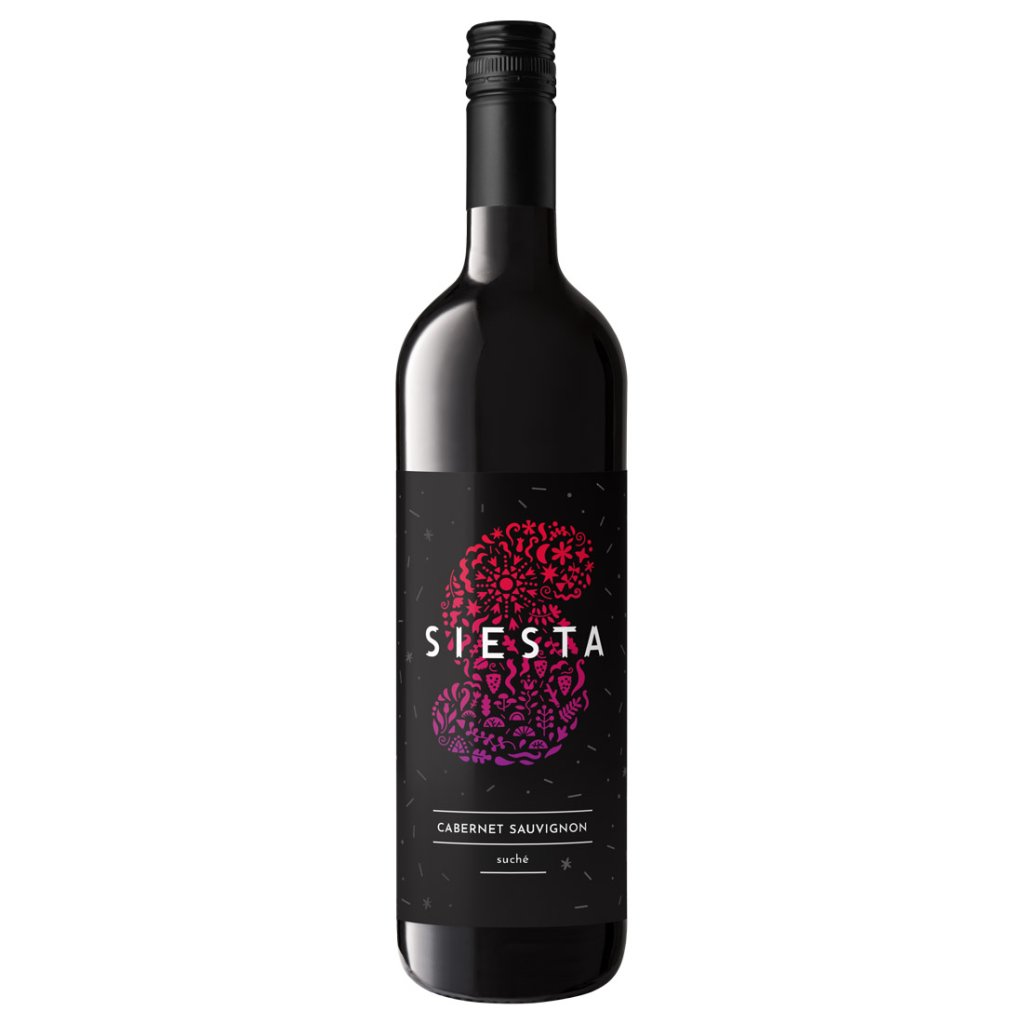 Cabernet Sauvignon, suché, Siesta, ZLOMEK & VÁVRA