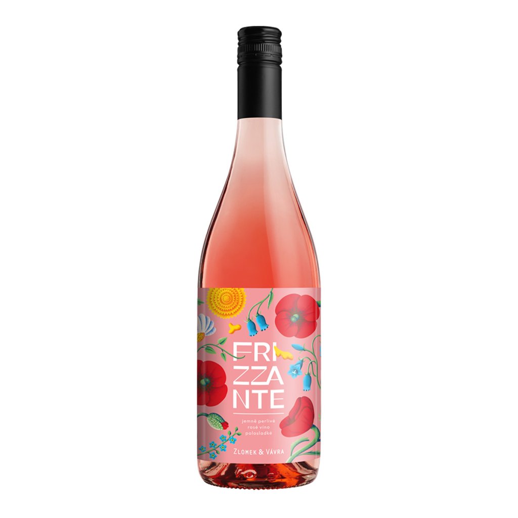 Frizzante Rosé 2024, polosladké, ZLOMEK & VÁVRA
