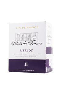 Bag in Box Merlot, suché,  Palais de France, 3 l