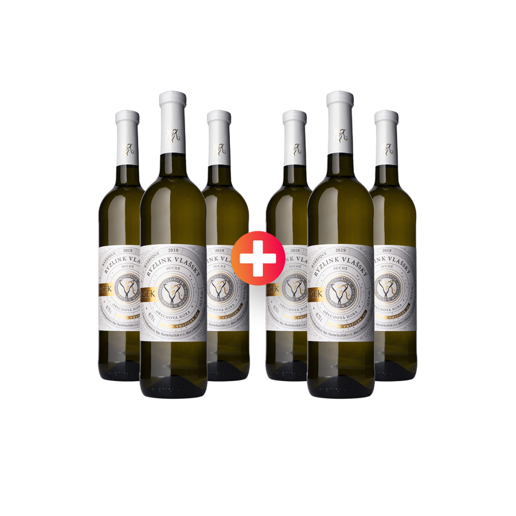 3 + 3  ZDARMA Rulandské šedé BARRIQUE 2019, suché, Rodinné vinařství Vavříček