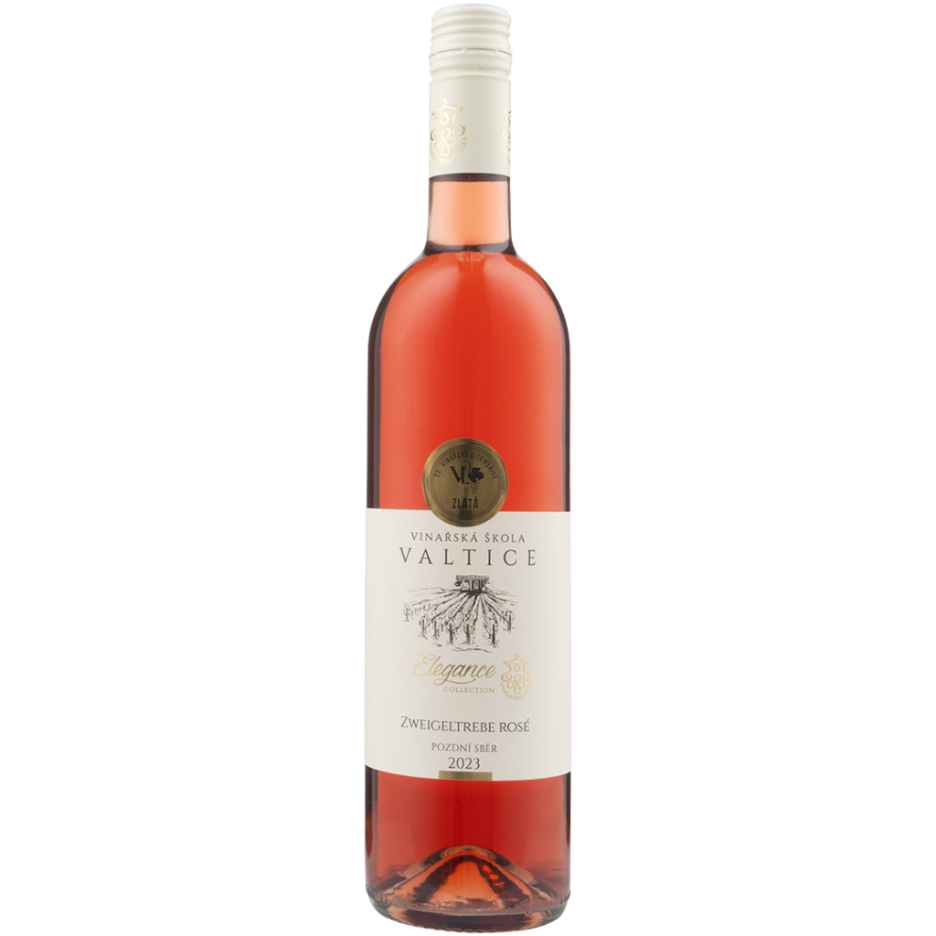 Zweigeltrebe rosé 2023, polosladké, Střední vinařská škola Valtice