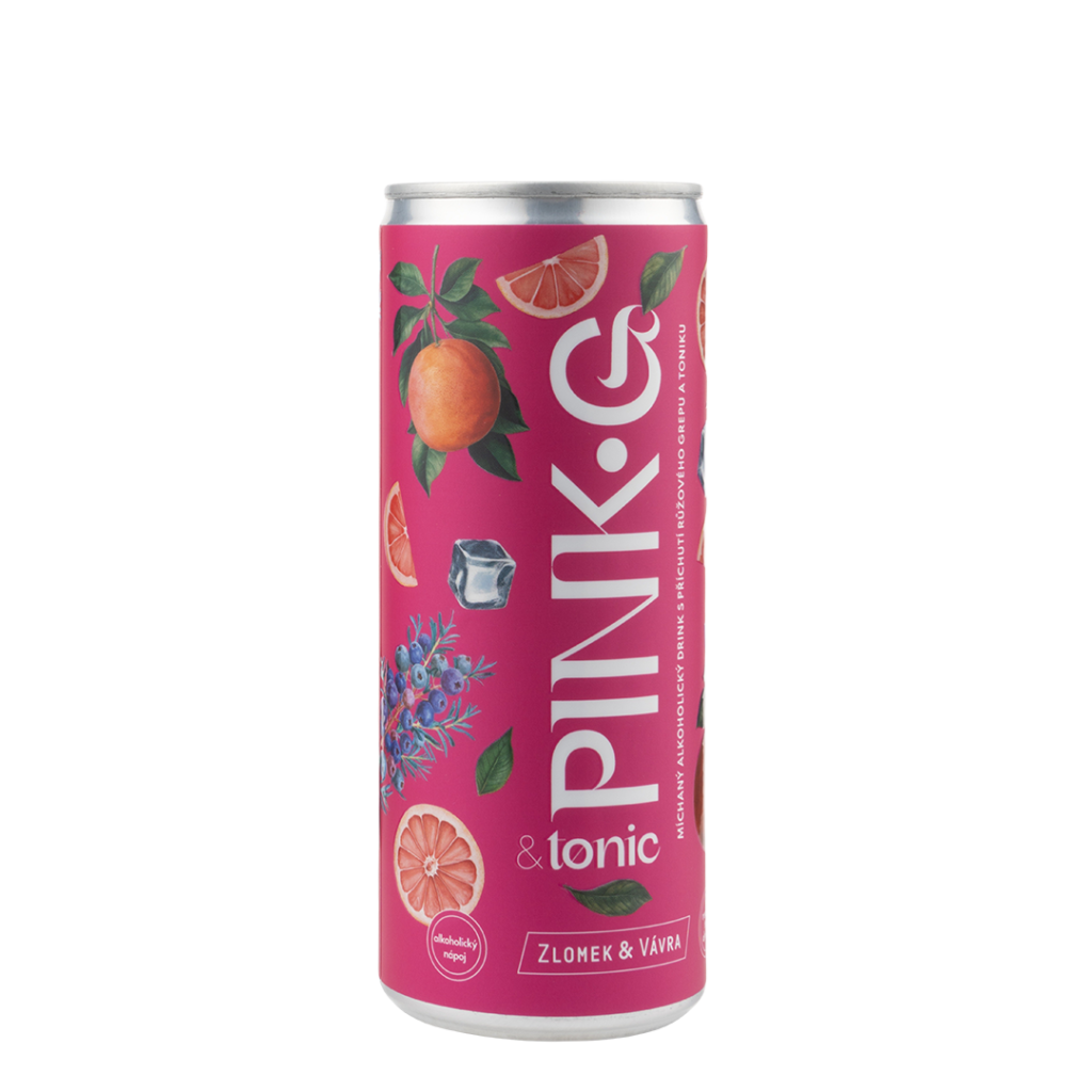 PINK GREP & TONIC, hořkosladké, ZLOMEK & VÁVRA