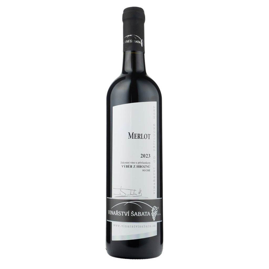 Merlot 2023, suché, Vinařství Šabata