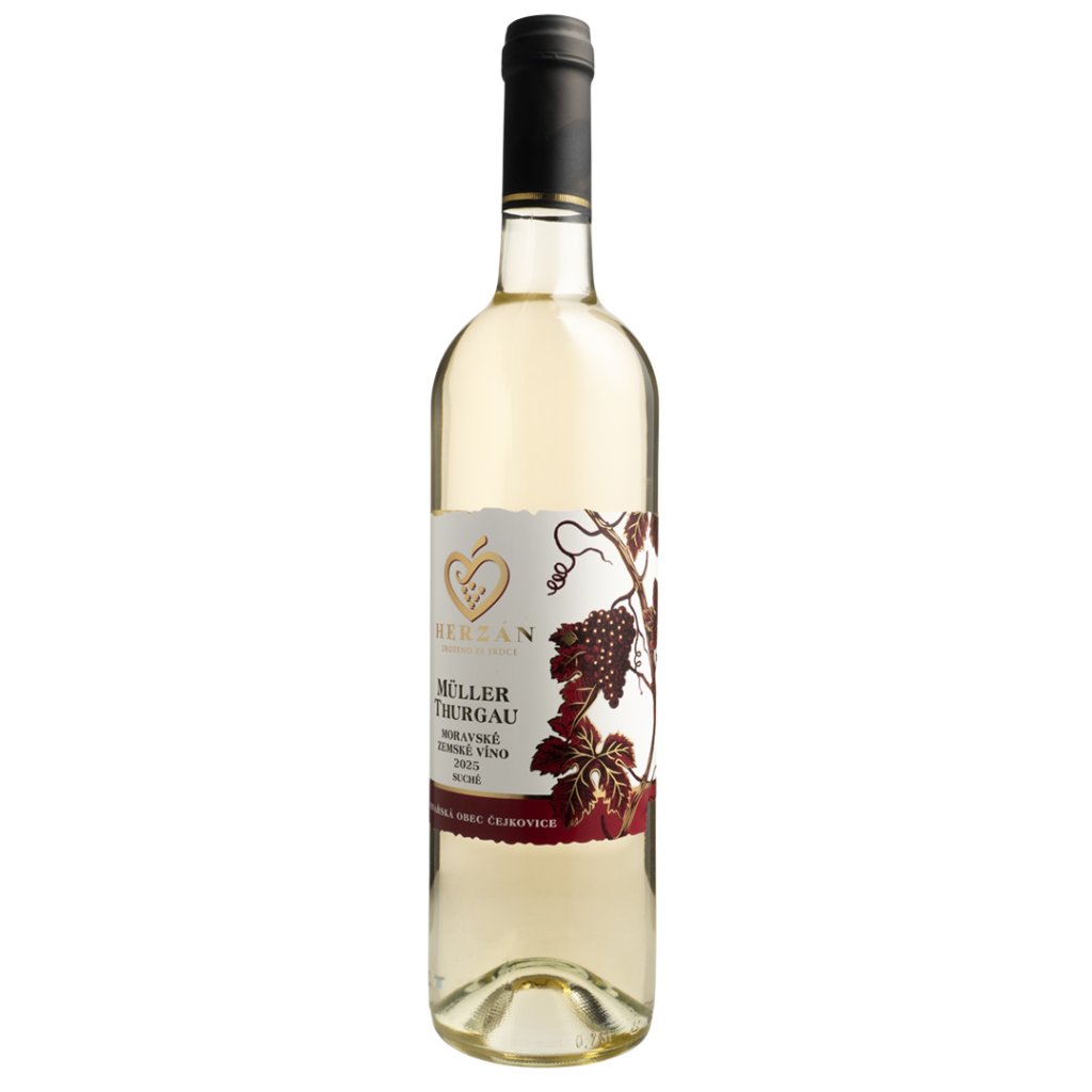 Müller Thurgau 2025, suché, Víno Herzán
